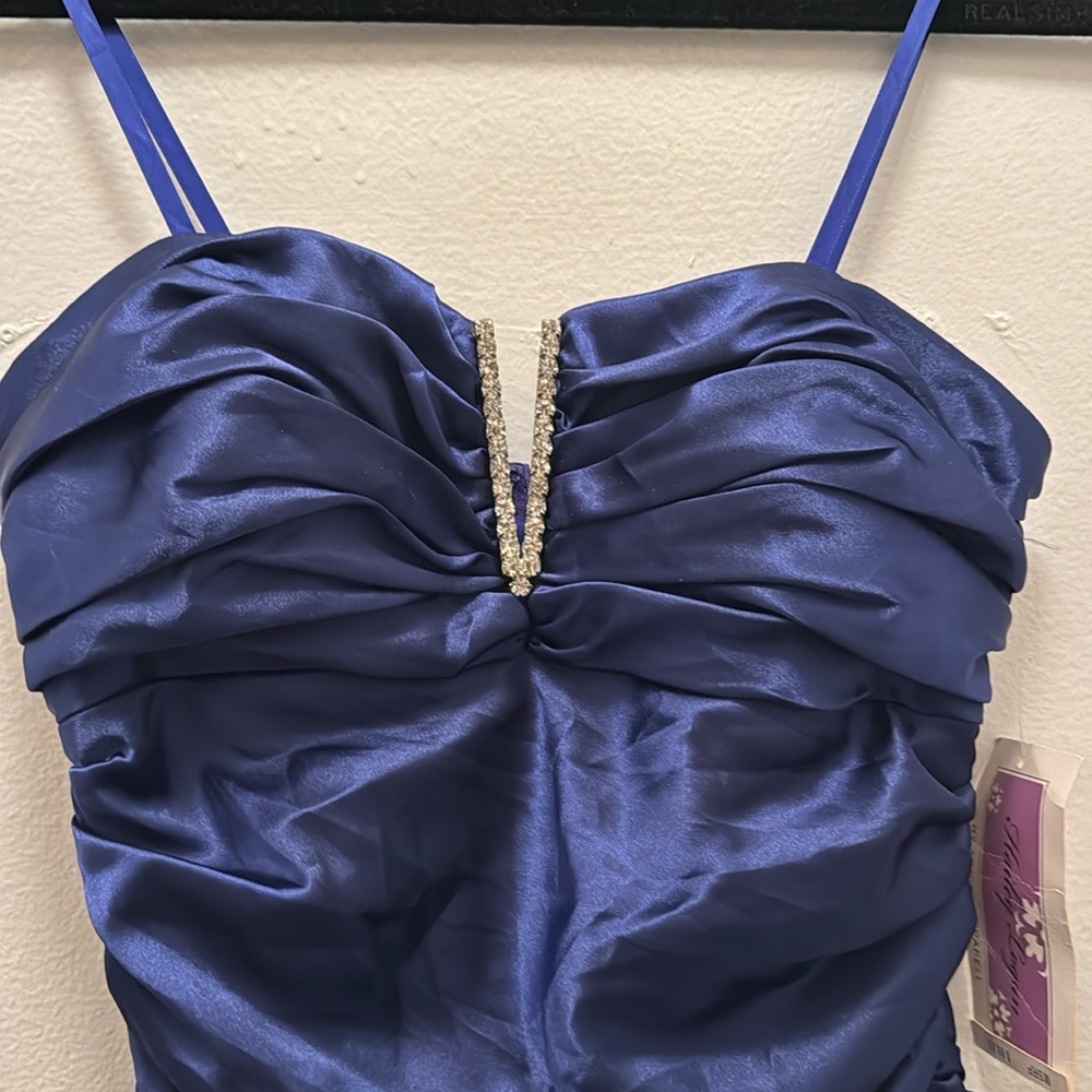 Navy blue mini dress